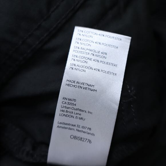 STANDARD/CLOTH Cargo Joggers Dark Grey Cotton Blend Camp Casual Men's S - Picture 8 of 9